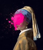 Meisje met de Parel met verfvlek