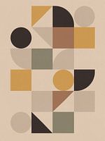 Bauhaus-Formen in japanischen Farben