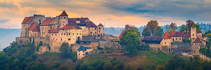 Panorama du château de Burghausen par Henk Meijer Photography