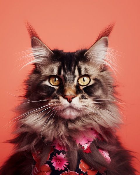 Cool cat, beautiful and funny Maine Coon cat by Studio Allee