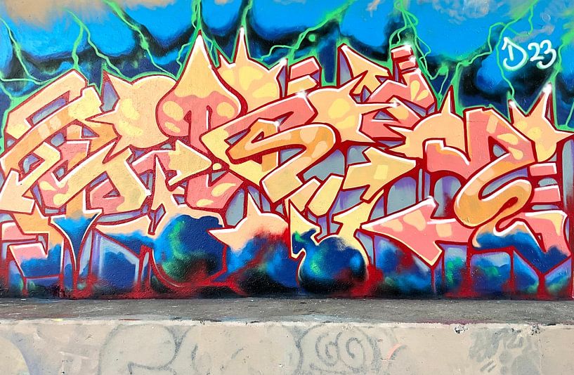 Wild Style Wall van Dmitri Demetrius