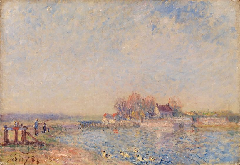 Saint Mammès–Loing Canal, Alfred Sisley by Masterful Masters