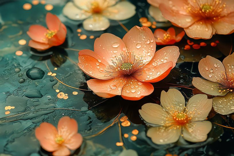 spirituelle Malerei Blumen von Egon Zitter