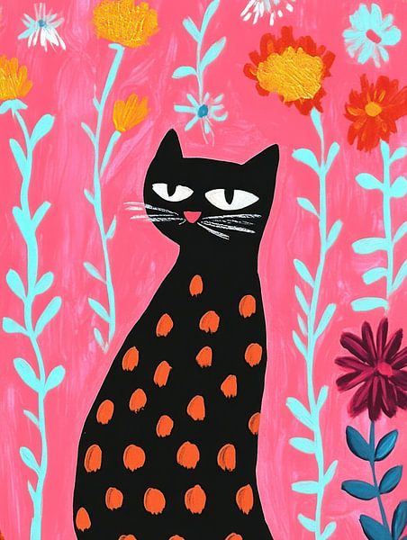 Die gepunktete Katze von Franka Poulain