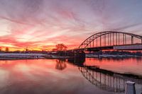 Deventer ijssel zonsondergang Bolwerksmolen