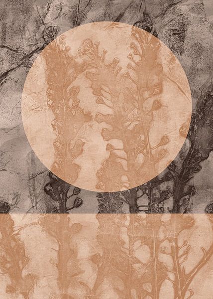 Art botanique abstrait zen wabi-sabi dans le style japonais no. 9 par Dina Dankers