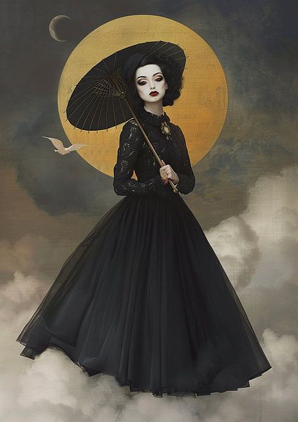 Gothic Moonlight by Abstract Painting