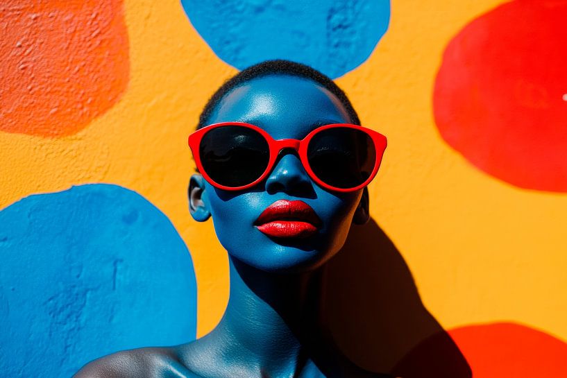 Colourful fashion with stylish sunglasses by Poster Art Shop