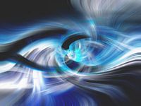 Abstrait avec bleu et noir