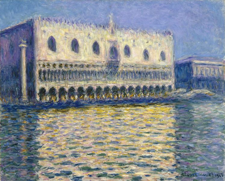 Claude Monet. Le palais des Doges à Venise par 1000 Schilderijen