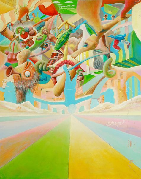 Luftbild von Art Demo