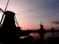 Zonsopgang aan de Zaanse Schans