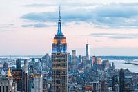 Empire State Building et Manhattan en soirée