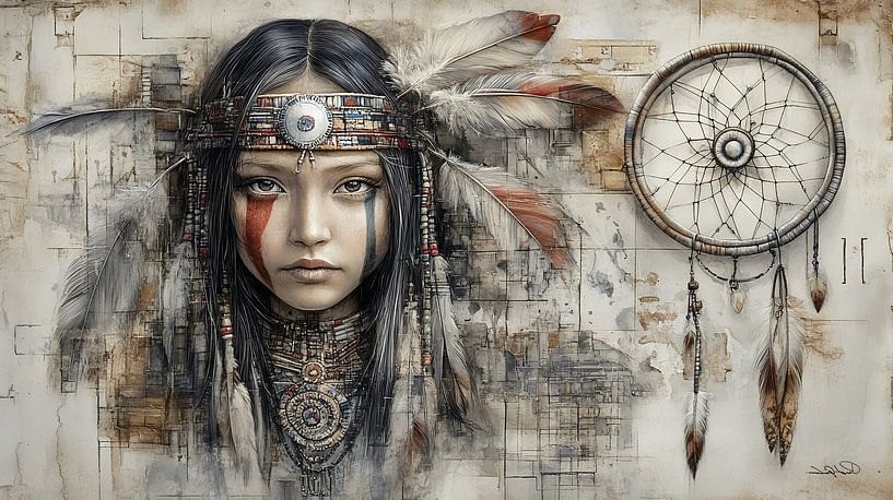 Da Vinci-style Indian by Gelissen Artworks