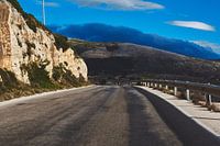 Offene Straße auf Kefalonia, Griechenland