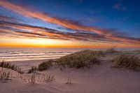 Sonnenuntergang an der Kerf Schoorl aan Zee