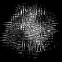 Weiße Geheimnisse auf schwarzem Papier