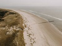 Ameland beach from above