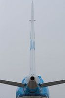 Achteraanzicht van een Embraer 190