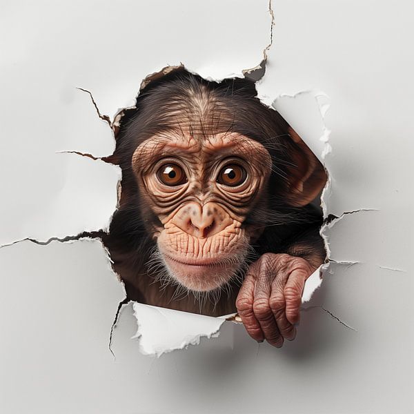 Affe aus der Wand von TheXclusive Art
