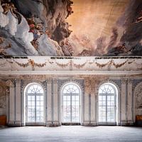 Abandoned Ballroom with Painting.