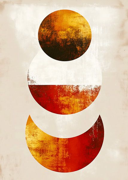 Abstraction peinture moderne formes et couleurs par JBJart Justyna Jaszke