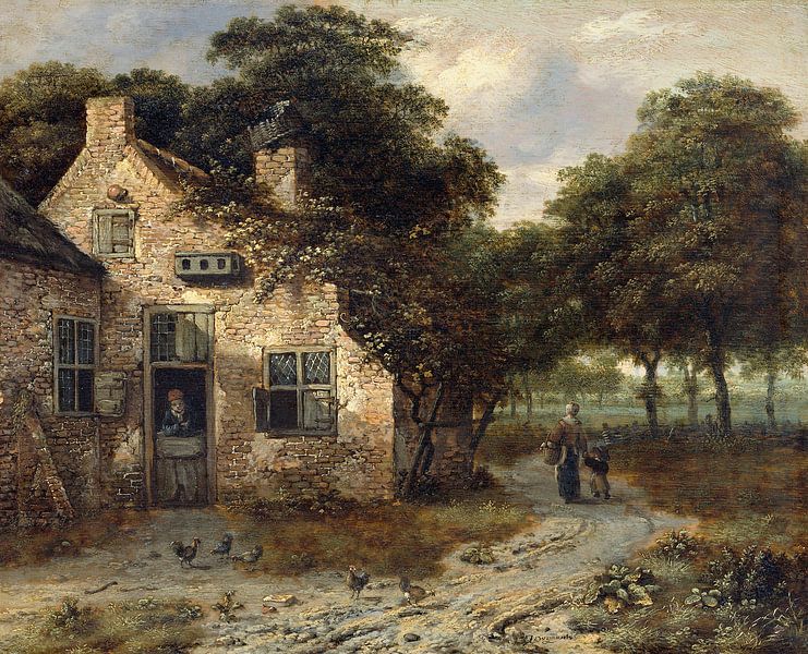 Ein Bauernhaus, Jan Wijnants von Meisterhafte Meister
