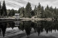 Reschbachklause im Spiegelbild