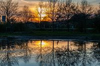 zonsondergang in Het Vinne