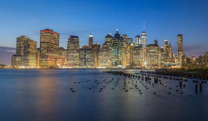 New York Sky line Nacht von Fikri calkin