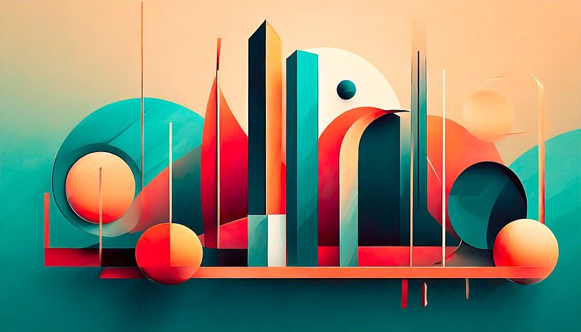 Art colours and shapes by Mustafa Kurnaz