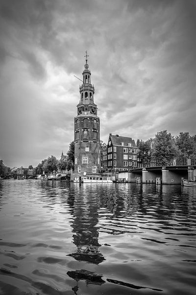 AMSTERDAM Montelbaanstoren | Monochrome by Melanie Viola
