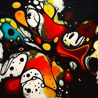 Partie 2 Éclaboussures de liquides, abstrait moderne