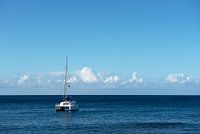 Catamaran at sea
