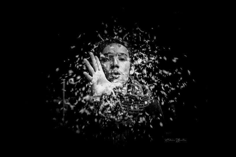 Hands and faces photo poster or wall or wall decoration art by Edwin Hunter