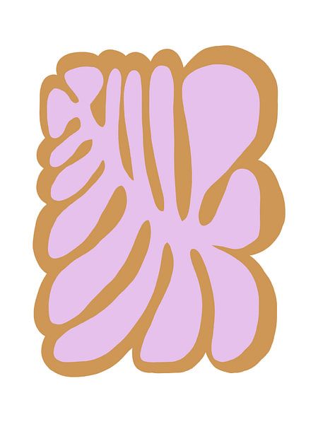 Bold Flower in Lilac by Bohomadic Studio