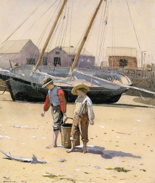 Un panier de moules, Winslow Homer - 1873 par Het Archief