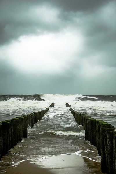 Storm aan zee von Erik Wouters