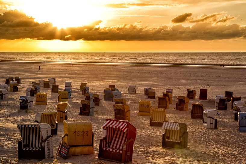 Coucher de soleil sur Juist par Dirk Rüter