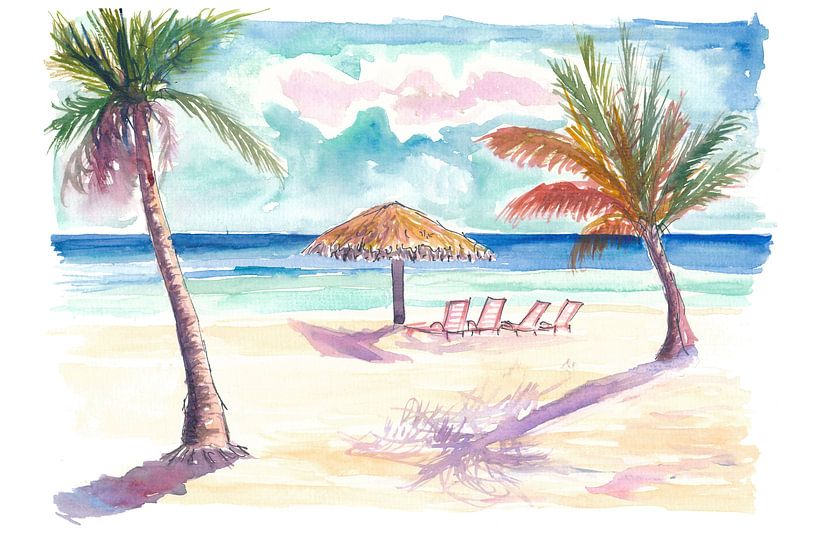 Sonnenuntergangswonne am Taino Beach auf Grand Bahama Island von Markus Bleichner