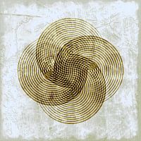 Fleur arc-en-ciel rétro