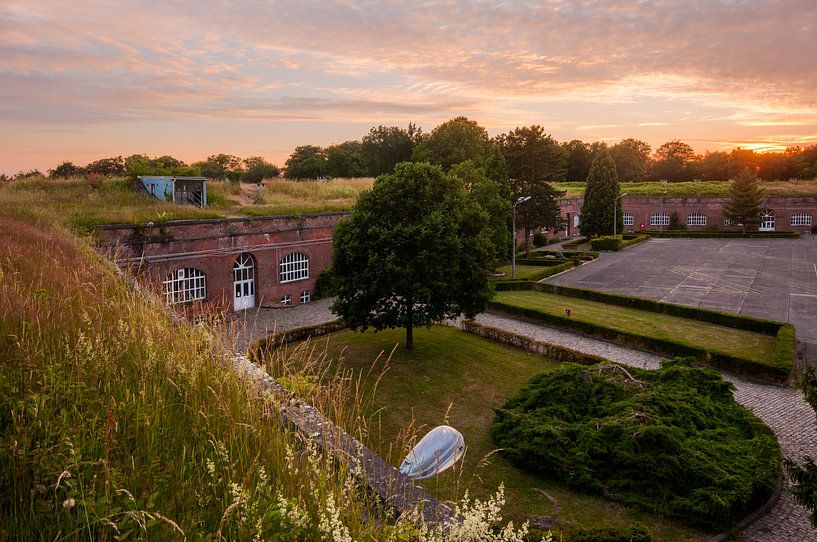 Sonnenuntergang Zitadelle von Diest von Bert Beckers