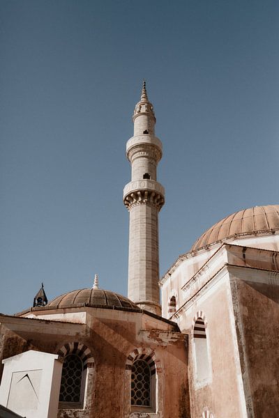 The pink Rhodes mosque by Isis Sturtewagen