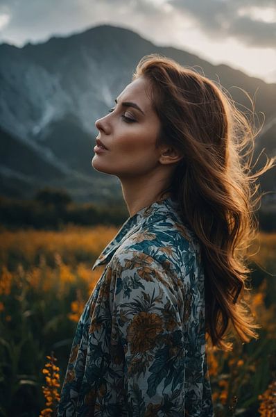 potrait women by hisam colours