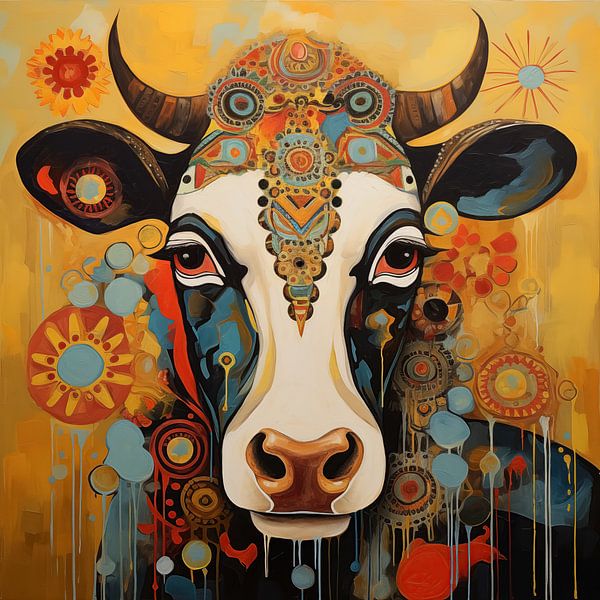 Kunstvolle Kuh von KoeBoe