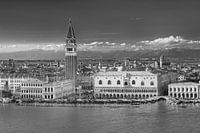 Venedig Skyline Panorama schwarz-weiss