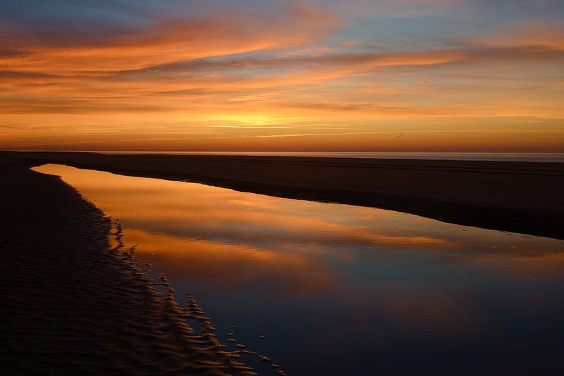 Paysage de l'Algarve après le coucher du soleil , Portugal par Winne Köhn