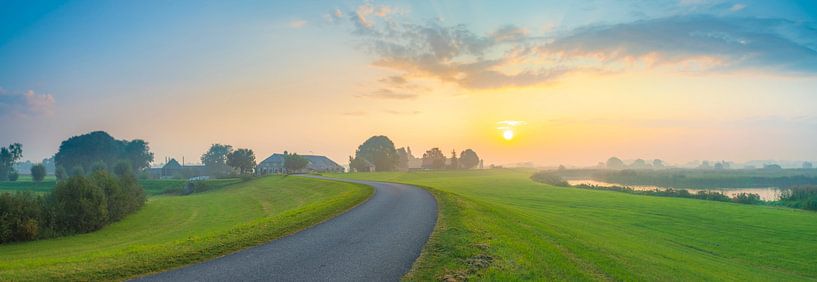 Herbstsonnenaufgang im IJsseldelta von Sjoerd van der Wal Fotografie