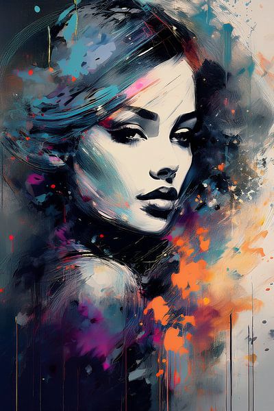 Regard sur l'épaule en acrylique par Tilo Grellmann