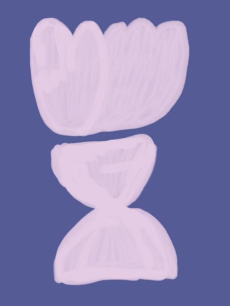 Bohème-Illustration in Flieder und Lila von Studio Allee